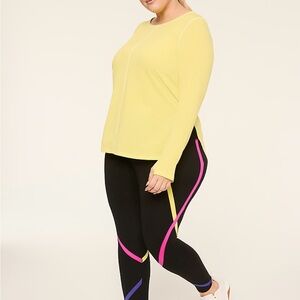 Livi Active Yellow Long Sleeve Crew Active Top
